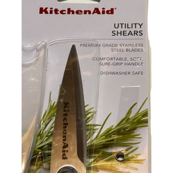 Kitchenaid Pink Hibiscus Shears Stainless Steel Blades Soft Sure-Grip Handle - Picture 2 of 3